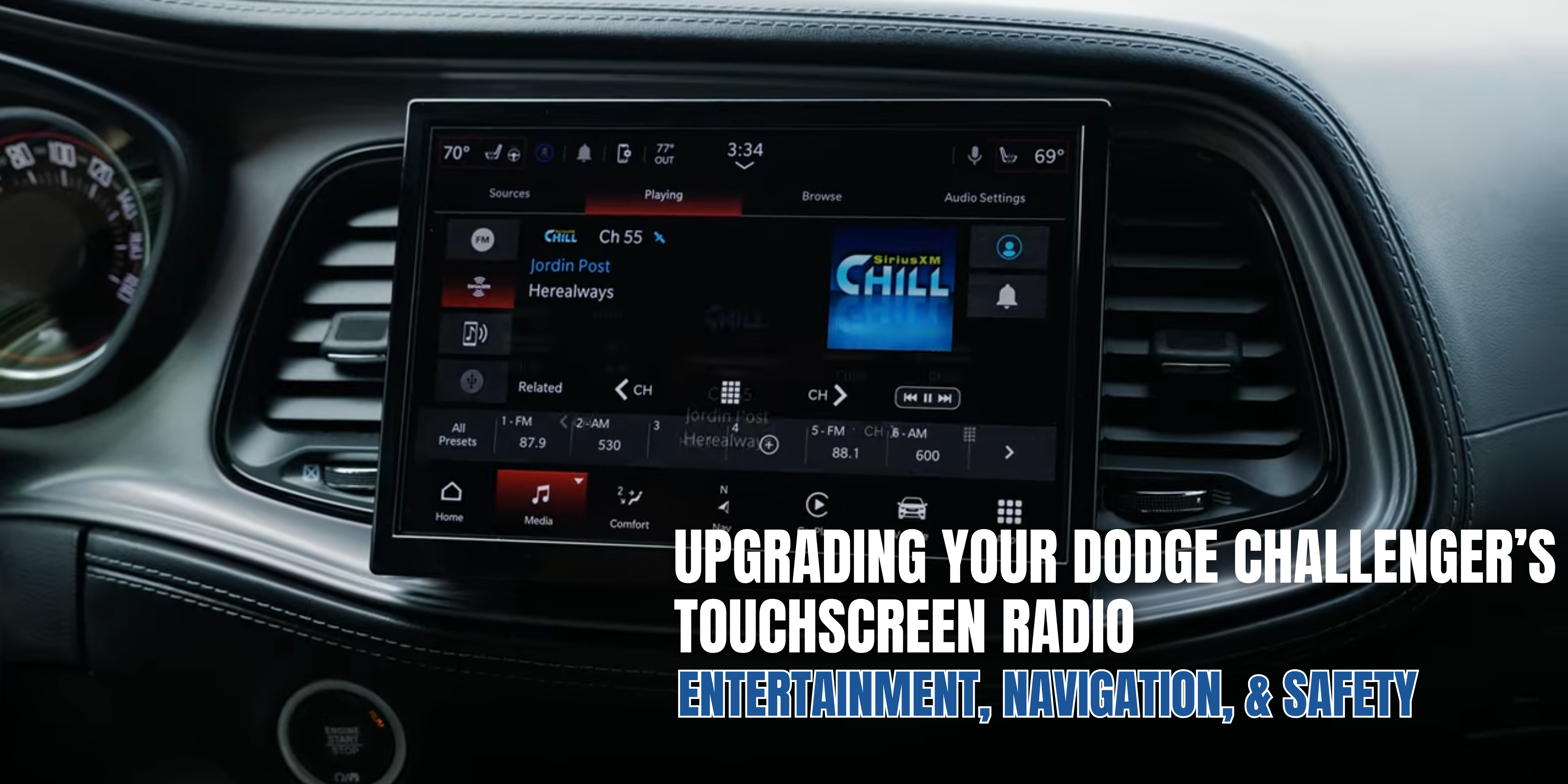 2015-2023 Dodge Challenger radio upgrade
