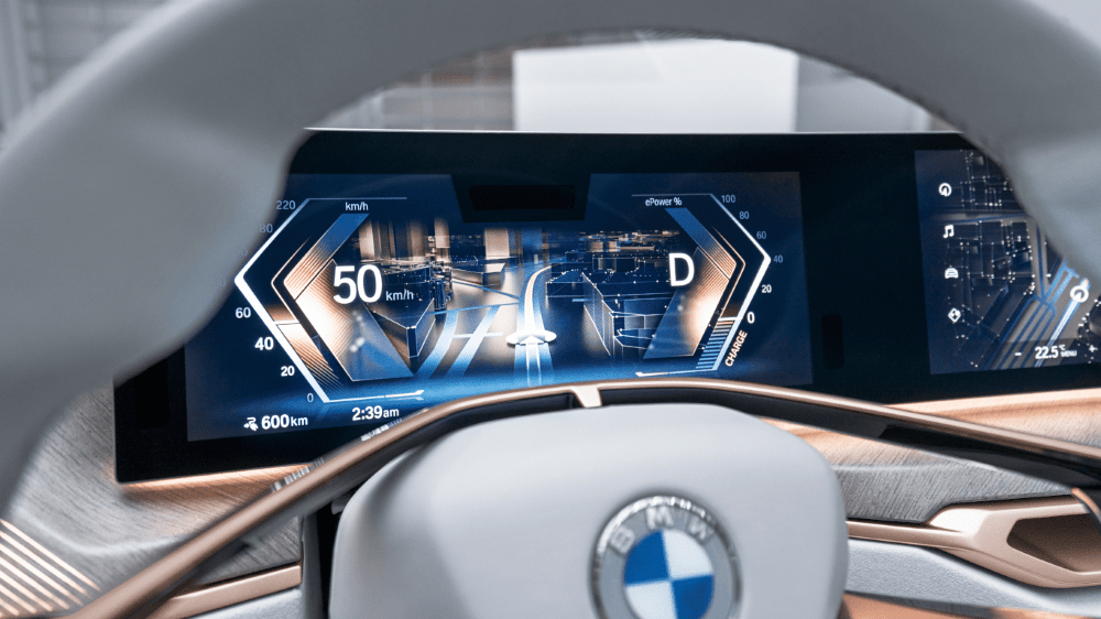 BMW Electric Gran Coupe digital cluster