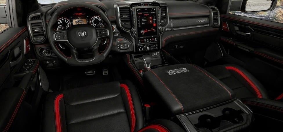 2021 Ram 1500 TRX Infotainment Features. interior view
