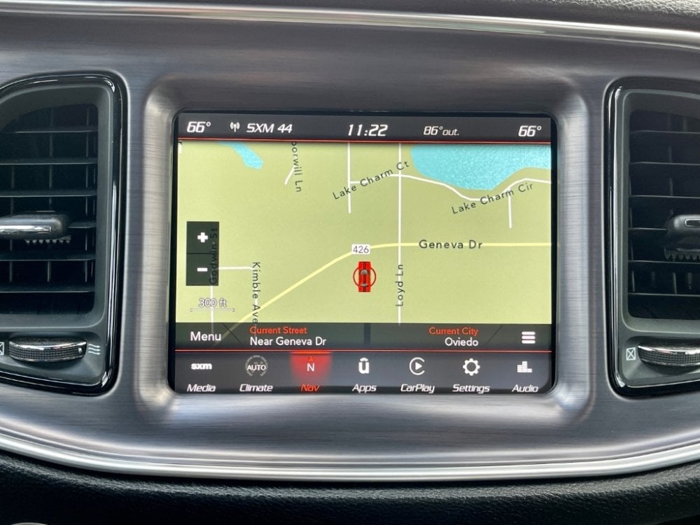 Dodge Charger 4C-NAV UAQ navigation display