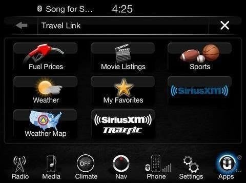 RA3 Travel apps screen