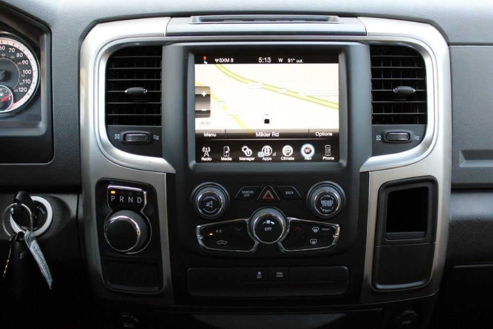 OEM Ram RA4 navigation screen