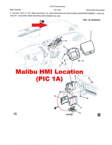 2016-2018 Chevrolet Malibu MyLink® IO6 GPS Navigation Radio Upgrade