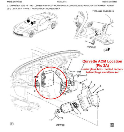 2014-2015 Chevrolet Corvette MyLink® Apple CarPlay and Android Auto Upgrade