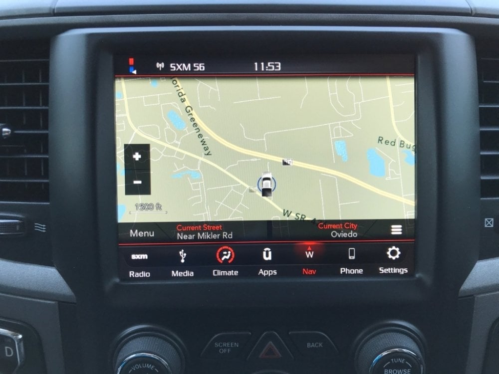 OEM UAQ navigation GPS screen