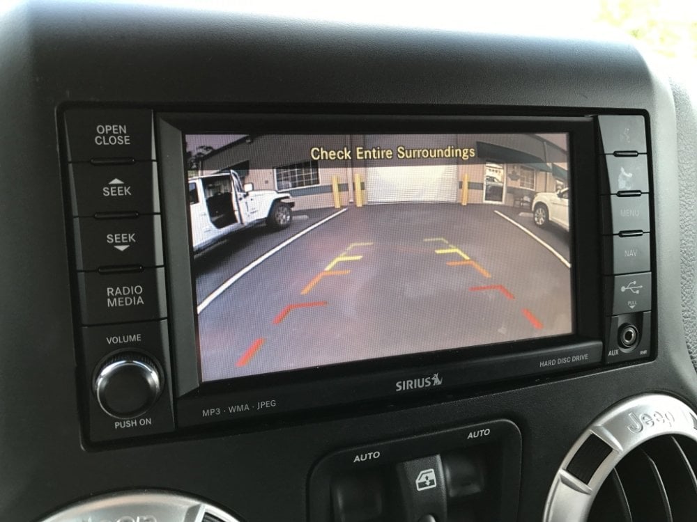 2007-2018 Jeep Wrangler JK Backup Camera Kit