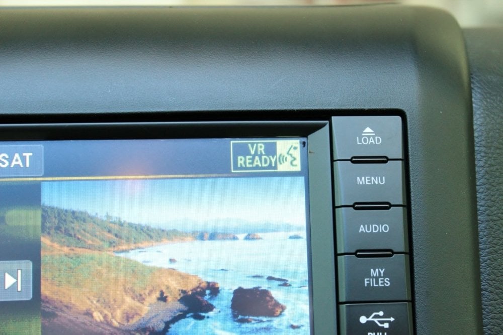 RBZ 430 MyGIG touchscreen Mopar radio installed view
