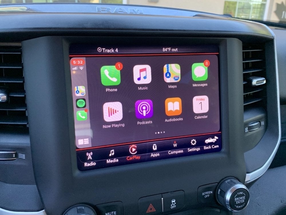 OEM Ram UAM Apple Carplay screen