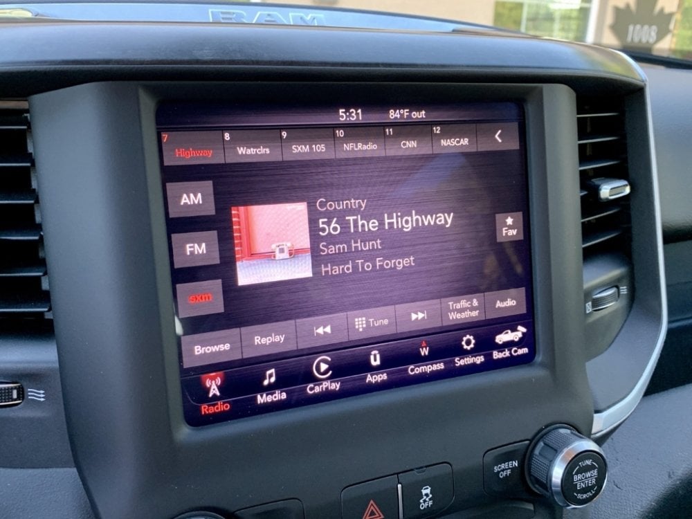 OEM Ram UAM radio playing