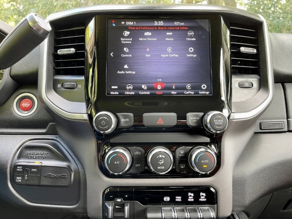 2019-2021 Ram 1500 Uconnect 4™ UAV 4C NAV 8.4" Display with Apple CarPlay™ I Android Auto™