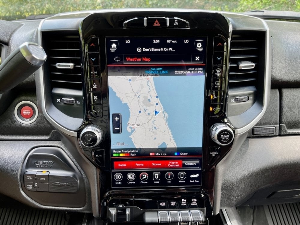2019-2022 Ram 1500 Uconnect 4™ UAX 4C NAV 12" Display with Apple CarPlay™ I Android Auto™