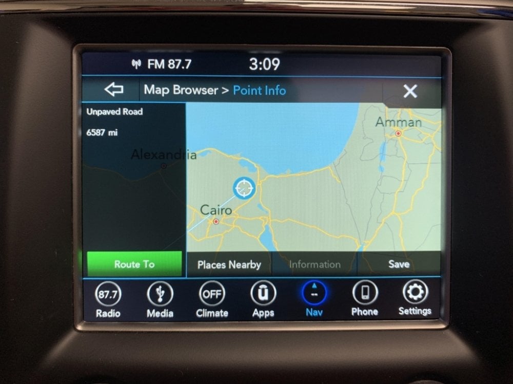 Uconnect UJQ ROW Australia Middle East South America GPS Navigation Radio with Apple CarPlay and Android Auto
