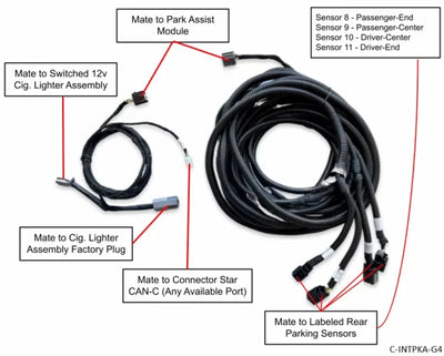 2013-2023 4th Gen Ram Truck Rear Park Assist Interface