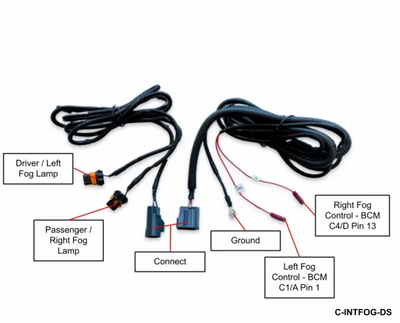 2013+ Classic Body Ram 1500 Fog Lamp Upgrade Harness