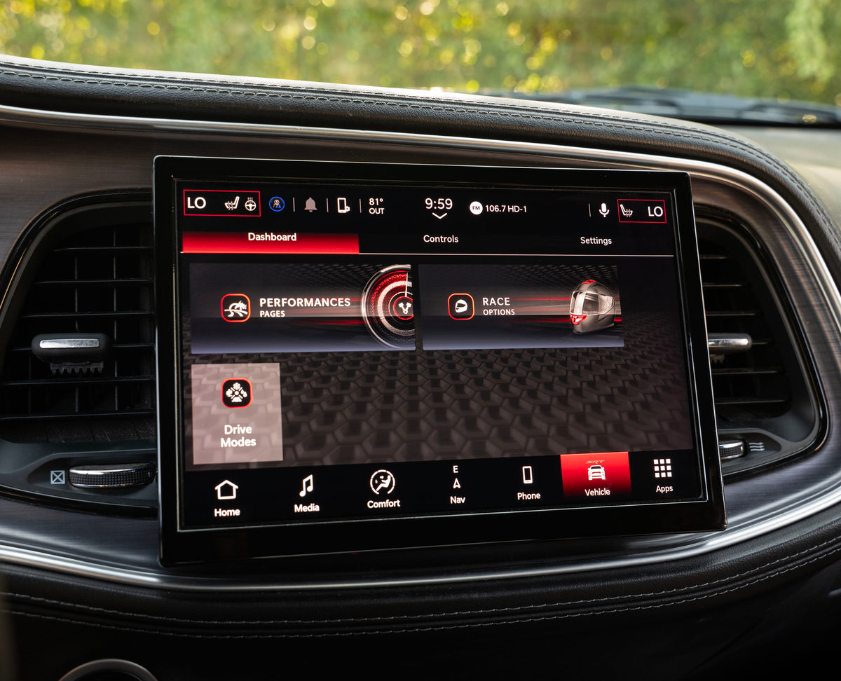 2015-2023 Dodge Challenger Uconnect 5™ UBN NAV 10.1" Display Retrofit with Wireless Apple CarPlay™ I Android Auto™