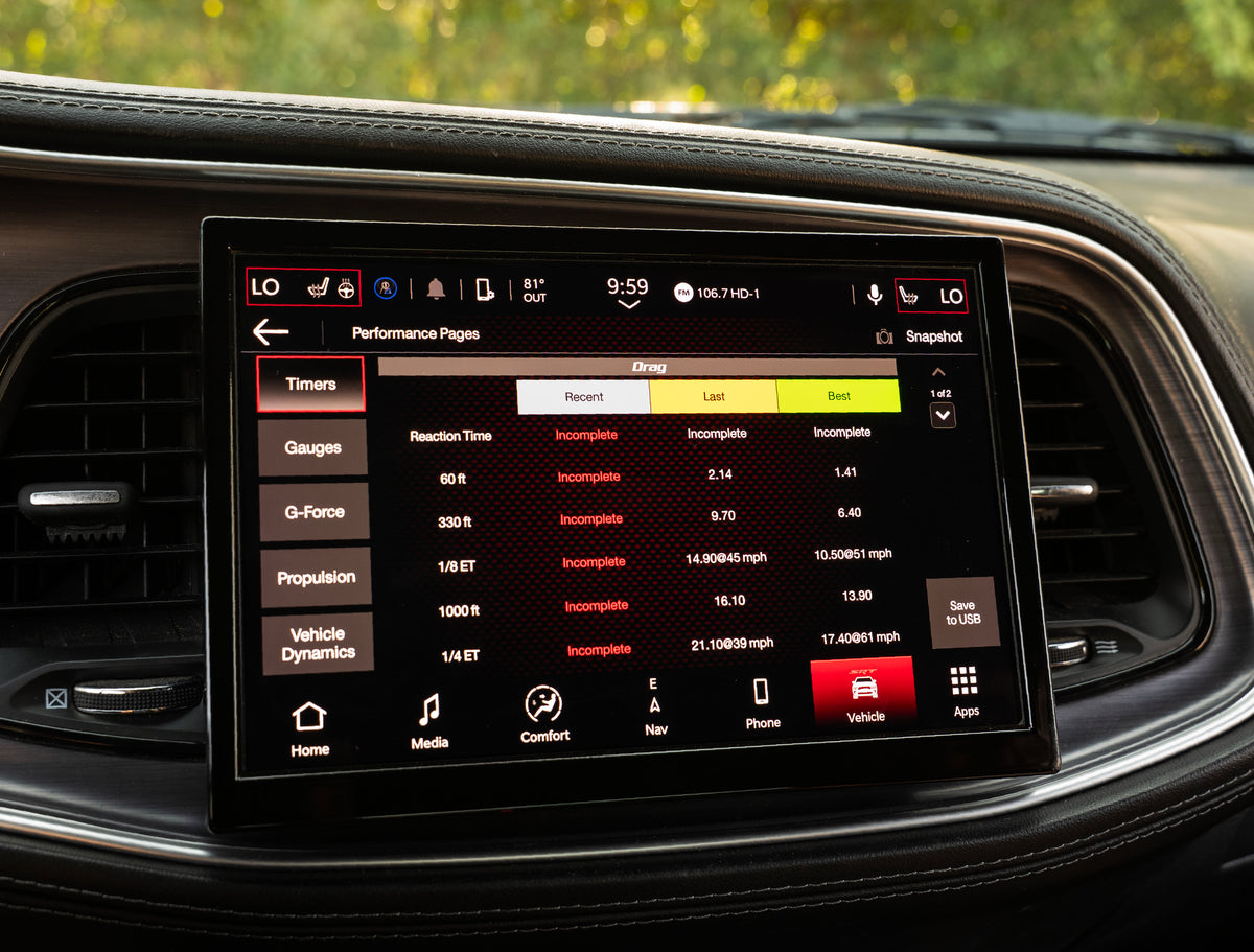 2015-2023 Dodge Challenger Uconnect 5™ UBN NAV 10.1" Display Retrofit with Wireless Apple CarPlay™ I Android Auto™