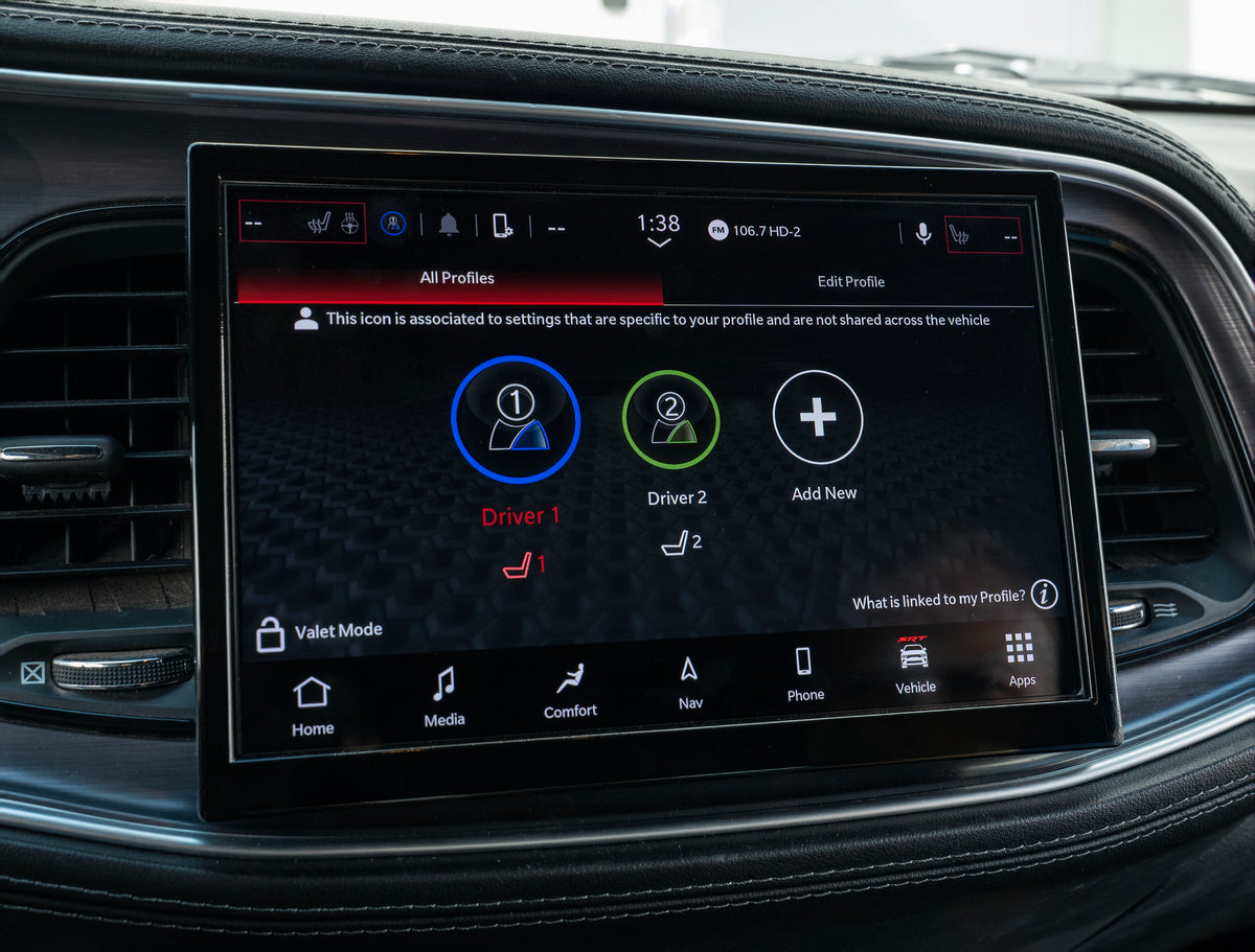 2015-2023 Dodge Challenger Uconnect 5™ UBN NAV 10.1" Display Retrofit with Wireless Apple CarPlay™ I Android Auto™