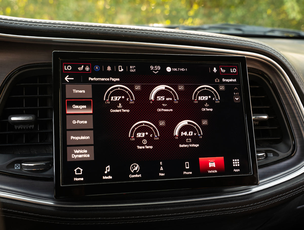 2015-2023 Dodge Challenger Uconnect 5™ UBN NAV 10.1" Display Retrofit with Wireless Apple CarPlay™ I Android Auto™