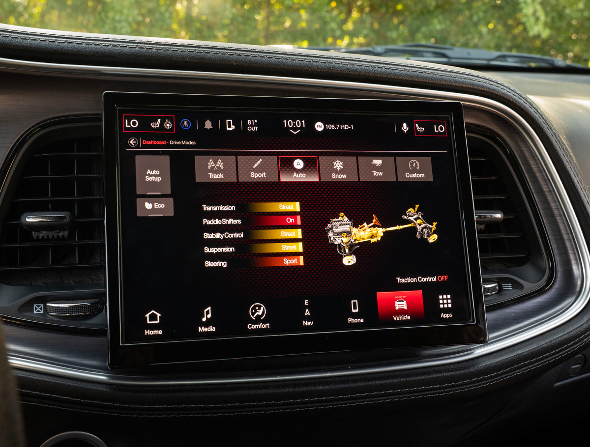 2015-2023 Dodge Challenger Uconnect 5™ UBN NAV 10.1" Display Retrofit with Wireless Apple CarPlay™ I Android Auto™