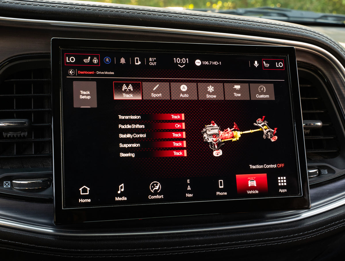 2015-2023 Dodge Challenger Uconnect 5™ UBN NAV 10.1" Display Retrofit with Wireless Apple CarPlay™ I Android Auto™