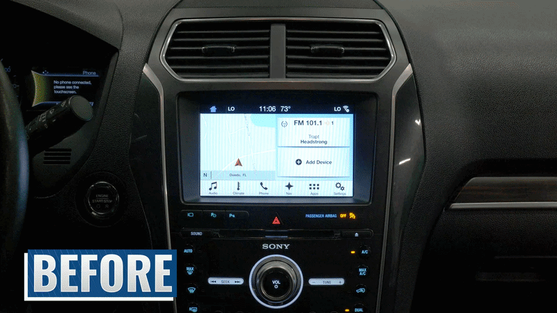 2016-2019 Ford Explorer 8-inch Sync 4 Touchscreen Upgrade