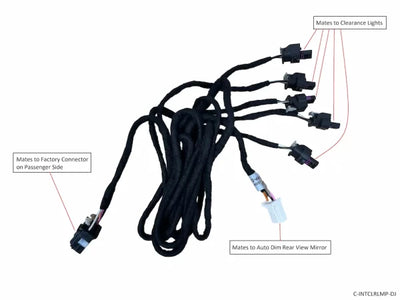2019-2024 Ram Heavy Duty Clearance Light & Auto Dim Mirror Upgrade Harness