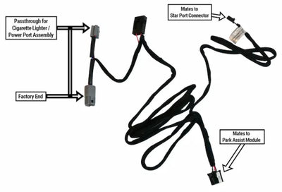 2019-2024 Ram Truck Park Sense Module Power/Ground Upgrade Interface