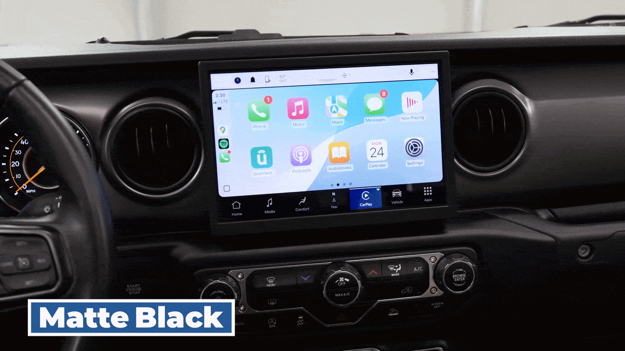 Jeep Wrangler Gladiator UConnect 5 UBN touchscreen Before and After