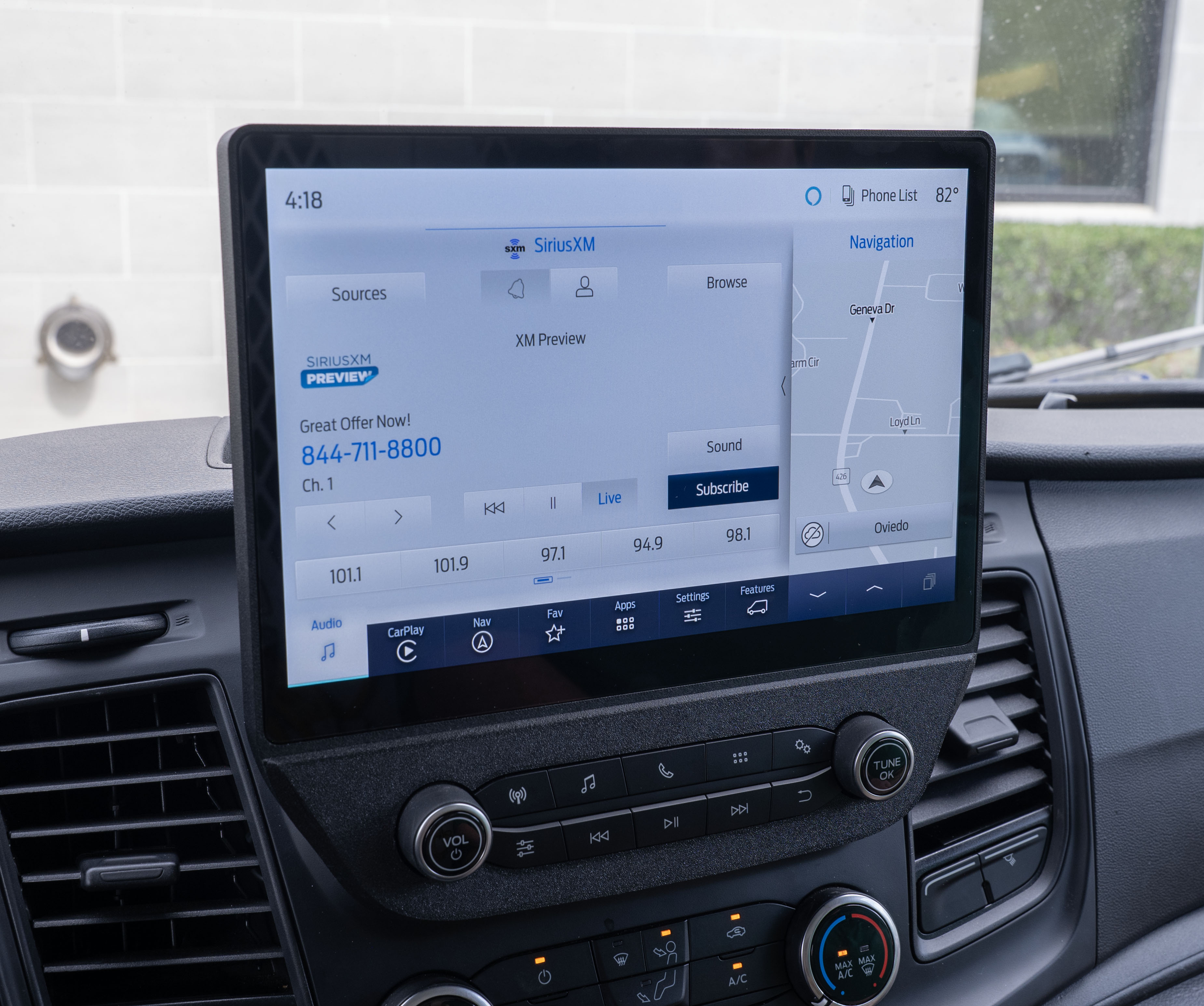 2020-2025 Ford Transit Sync 4™ NAV 12" Touchscreen Display Retrofit with Wireless Apple CarPlay™ I Android Auto™
