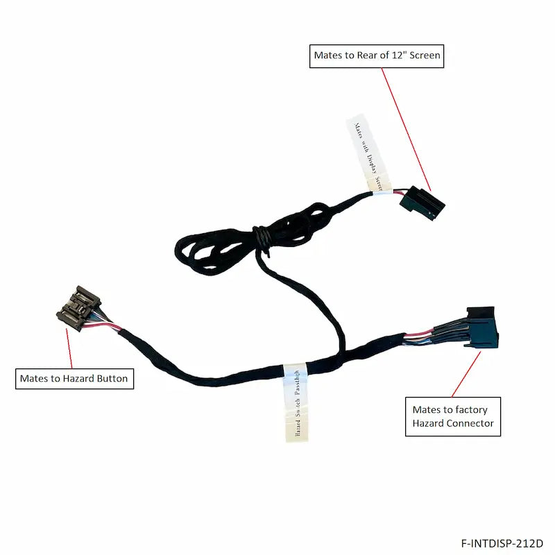 2021+ Ford Bronco 12-inch Display Harness