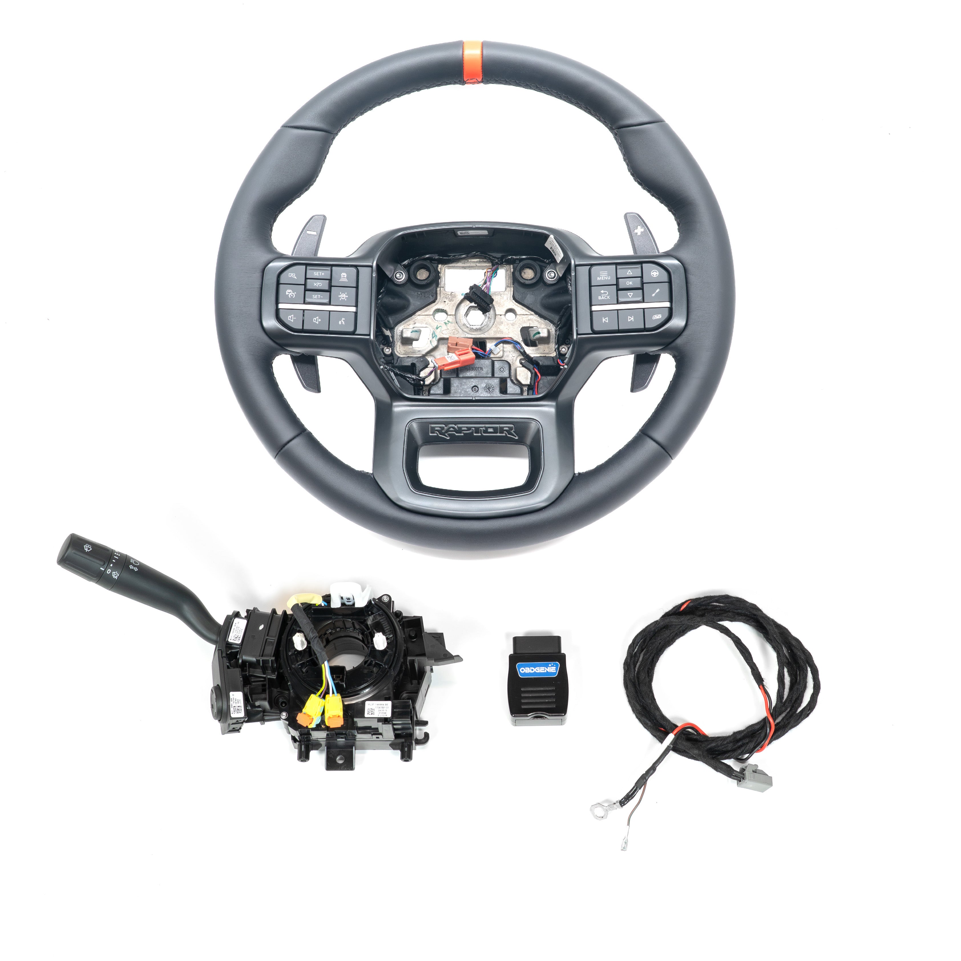 2021_2026FordF-150OEMLeatherRaptorSteeringWheelandPaddleShifters