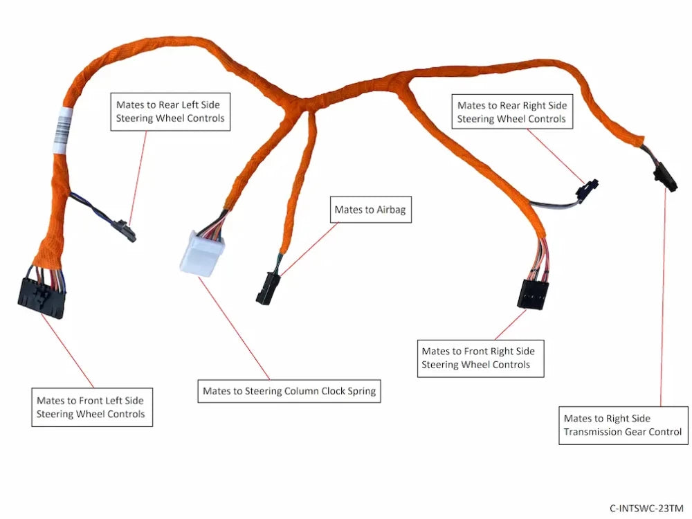 2023+ New Body Ram Heavy Duty Steering Wheel Wiring (Non-Heated)
