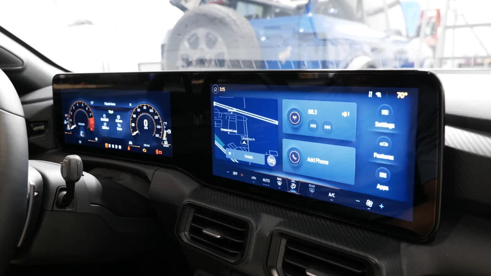 2024+ Ford Mustang Dual Screen Display TouchScreen upgrade
