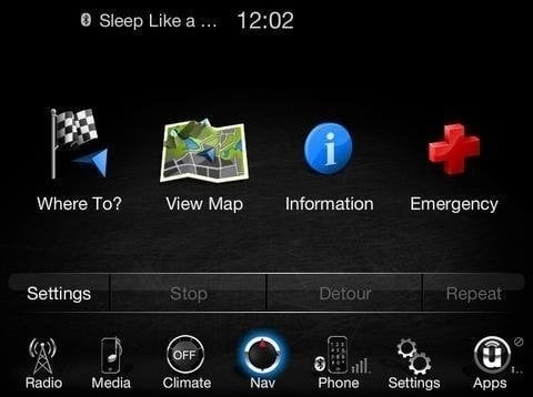 2015-2016 Dodge Challenger Uconnect 3™ RA4 8.4AN 8.4" Display with GPS Navigation