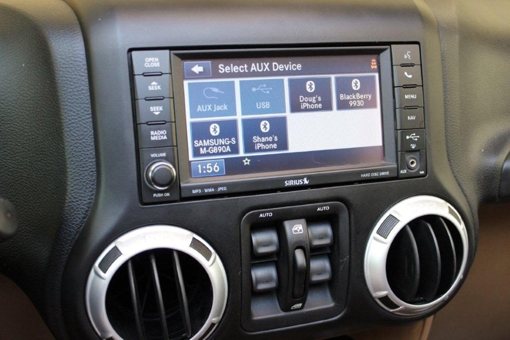 2011-2018 Jeep Wrangler JK Uconnect 2™ RHR 730N MyGIG 6.5" Display with Navteq™ GPS Navigation
