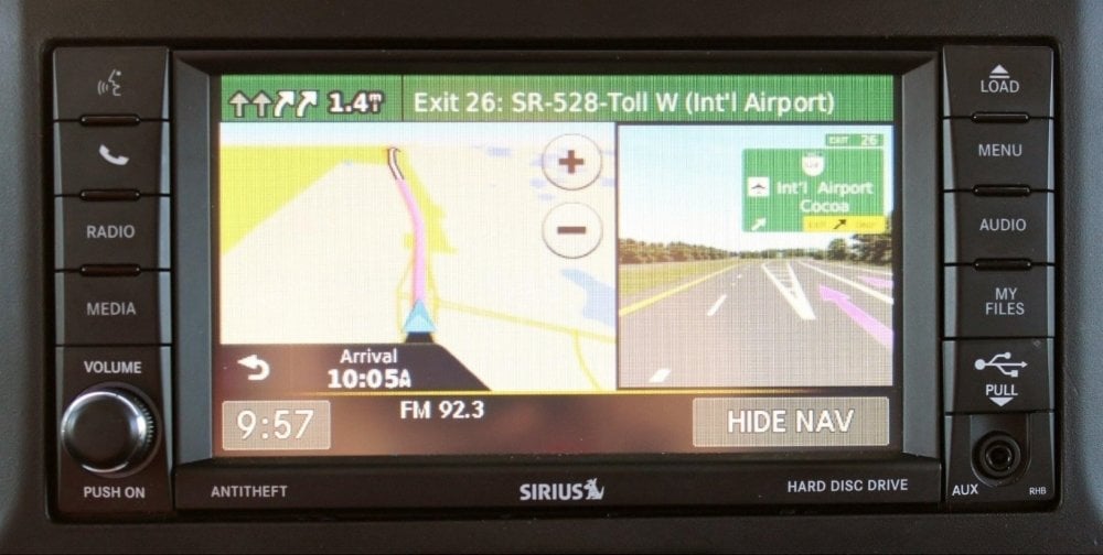 2011-2018 Jeep Wrangler JK Uconnect 2™ RHB 430N MyGIG 6.5" Display with Garmin™ GPS Navigation