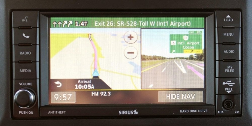 Mopar RHB 430N Garmin Navigation MyGIG Touchscreen Radio - High Sp Top Mt Green LED