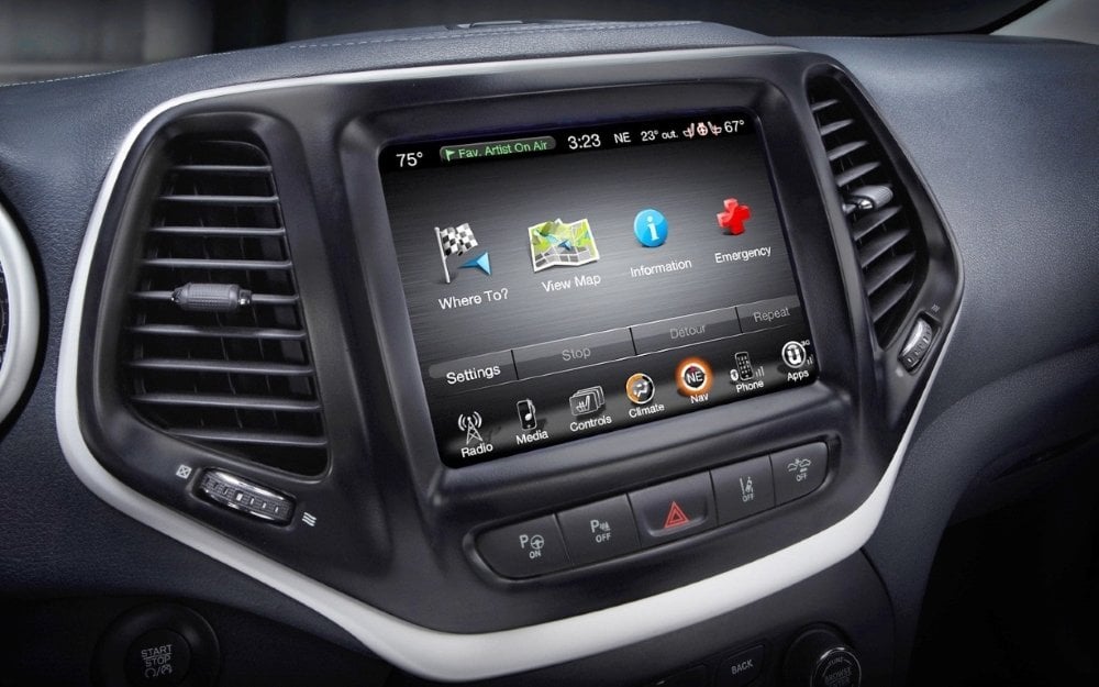 2014-2018 Jeep Cherokee GPS UConnect Navigation 8.4AN RA4 Radio Upgrade