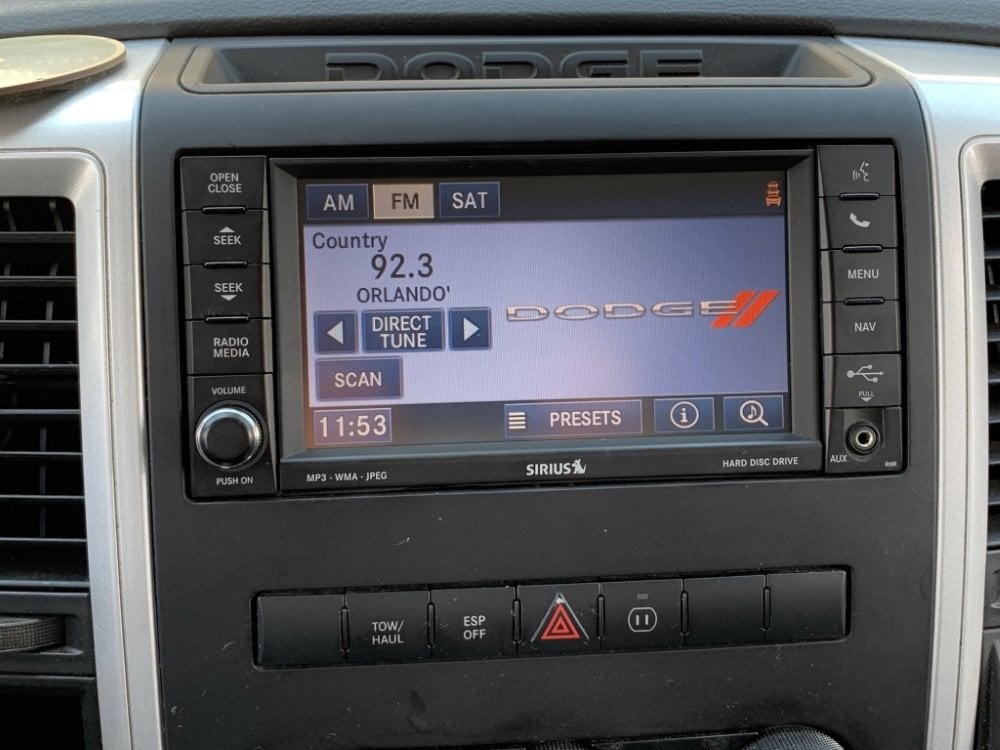 2011-2012 Ram 1500 2500HD 3500HD Uconnect 2™ RHR 730N MyGIG 6.5" Display with HERE™ GPS Navigation