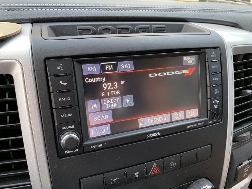 2011-2012 Ram 1500 2500HD 3500HD Uconnect 2™ RHB 430N MyGIG 6.5" Display with Garmin™ GPS Navigation