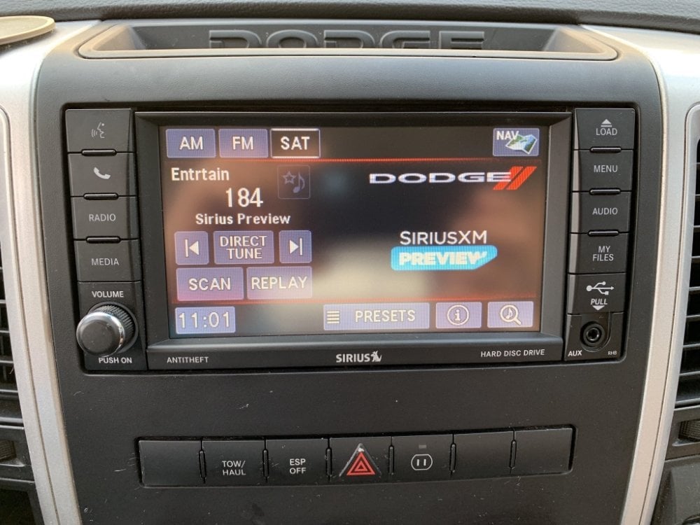 2011-2012 Ram 1500 2500HD 3500HD Uconnect 2™ RHB 430N MyGIG 6.5" Display with Garmin™ GPS Navigation