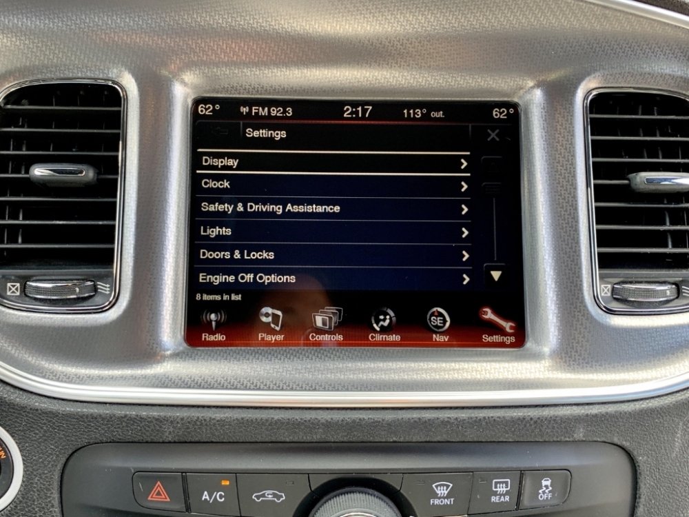 2011-2014 Dodge Charger Uconnect 3™ RB5 8.4N 8.4" Display with Garmin™ GPS Navigation