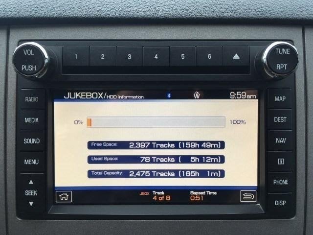 Sync 1 jukebox screen