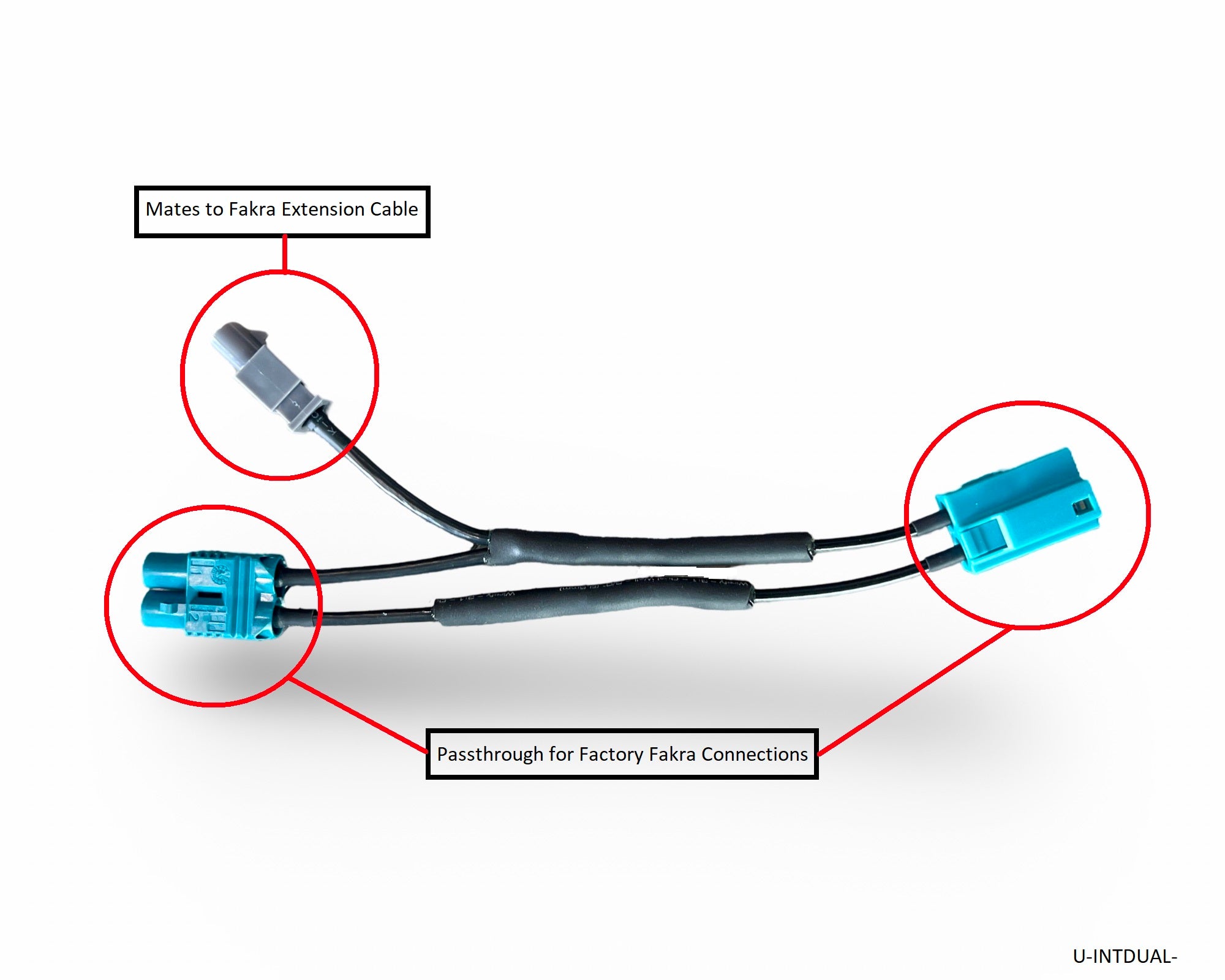 Universal Dual FAKRA Adapter for GPS or Satellite Radio