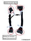 Ford Fusion & Edge 4" to 8" Bezel HVAC Conversion Harness