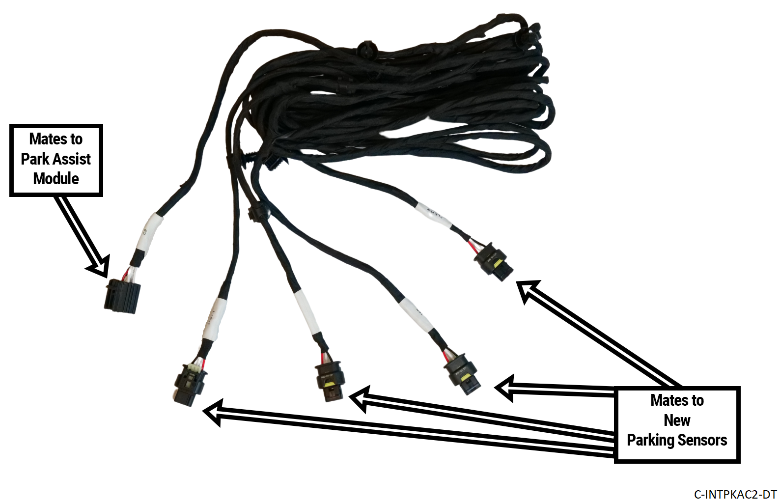 2019+ New Body Ram Truck Rear Park Sense Module Upgrade Harness