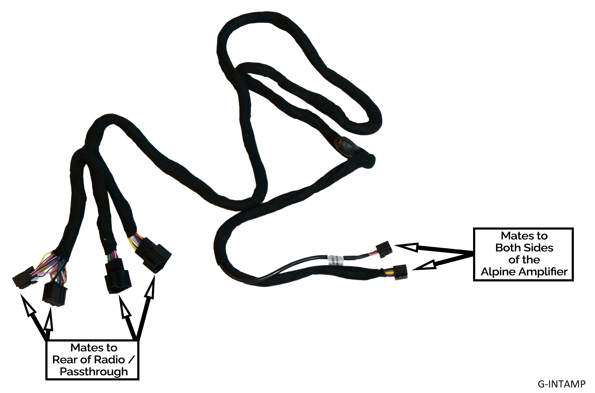 GM Amplifier Interface for Non-Bose Vehicle (Paired with Alpine Amplifier)