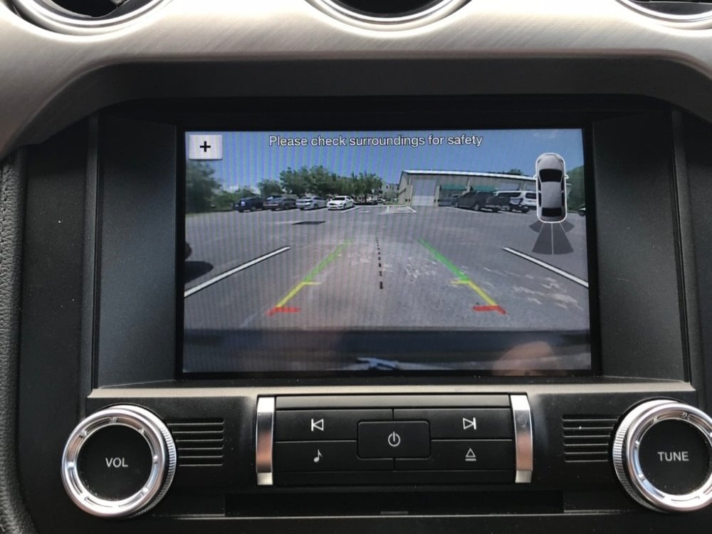 Mustang Sync 3 backup camera guidelines