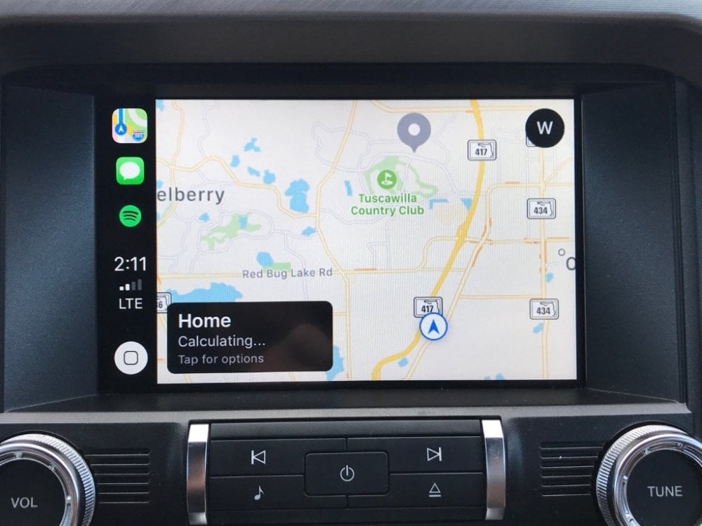 Mustang Sync 3 navigation screen