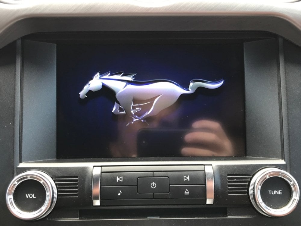 Mustang Sync 3 splash screen